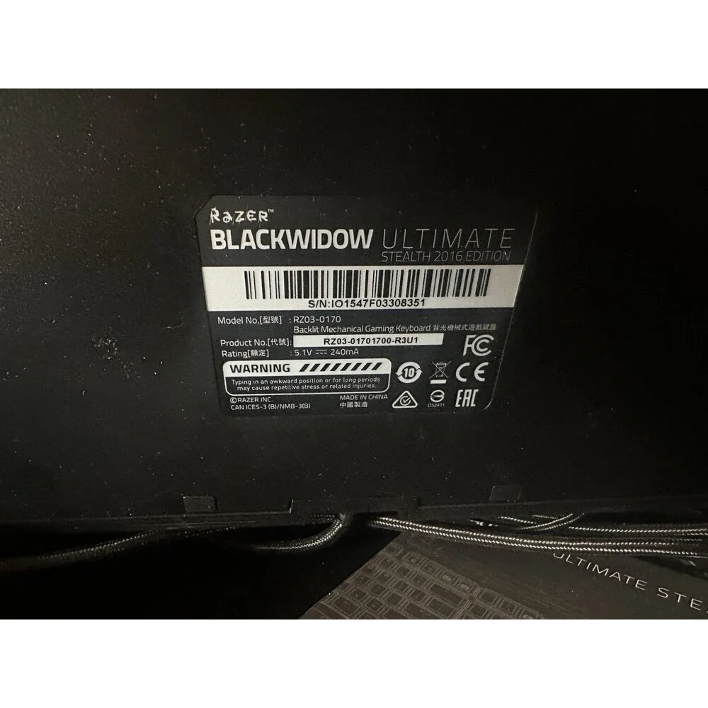 RAZER BlackWidow Ultimate Stealth Backlit Mechanical Gaming Keyboard 2016 Tested